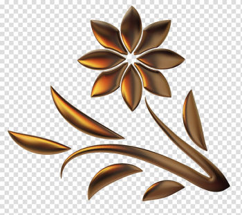 Spring Flowers, brown flower illustration transparent background PNG clipart