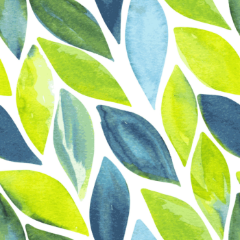 spring leaves seamless pattern