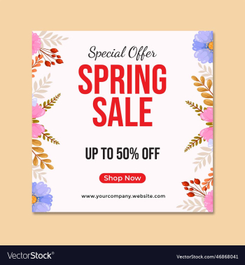 spring sale post design template spring sale post design template
