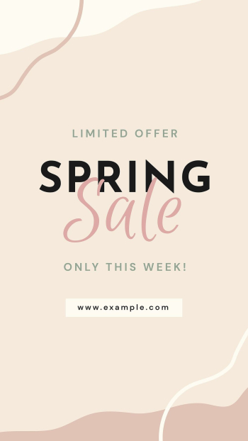 Spring sale template, seasonal social | Free Vector Template - rawpixel
