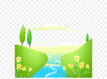 Spring small river flowers Spring small river flowers