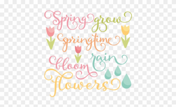 Spring Words Scrapbook Cut File Cute Clipart Files - Spring Words Scrapbook Cut File Cute Clipart Files