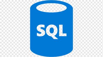 SQL logo illustration, Microsoft Azure SQL Database Microsoft SQL Server, database, blue, text, logo png