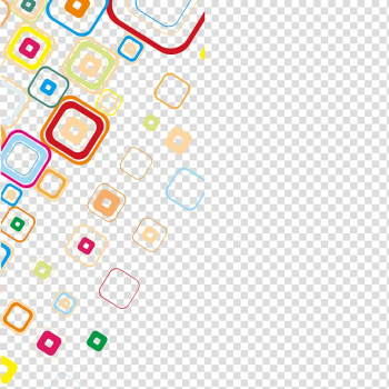 Square assorted-color pattern , Software design pattern Icon, Color circle square material transparent background PNG clipart