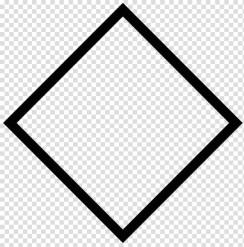 Square black frame , Geometric shape Rhombus Square Triangle, diamond shape transparent background PNG clipart