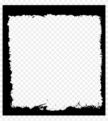 Square Black Frame Png - Grunge Frame Clip Art