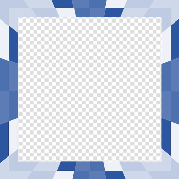 Square blue, white, and gray art, Blue Square Geometry Shape, Blue geometric border transparent background PNG clipart