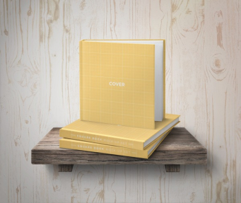 Square Book mockup