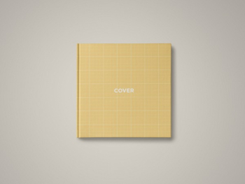 Square book mockup 03