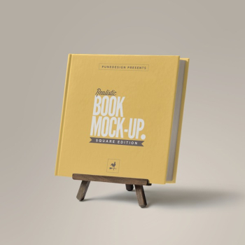 Square book mockup 10