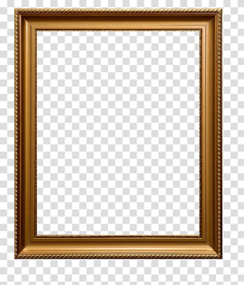 Square brown frame, frame Icon, Golden frame transparent background PNG clipart