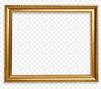 Square Frame Png Wood Gold - Square Gold Frame Png