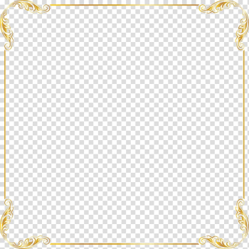 Square gold frame, Euclidean Circle Quadrilateral, Golden border transparent background PNG clipart