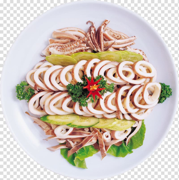 Squid as food Caridea Unagi Salad, squid transparent background PNG clipart Squid as food Caridea Unagi Salad, squid transparent background PNG clipart