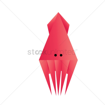 Squid fish origami Squid fish origami