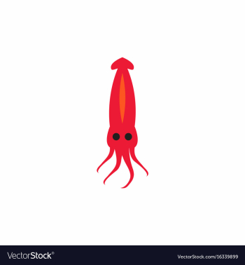 Squid icon simple of squid icon vector image Squid icon simple of squid icon vector image