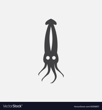 Squid icon simple of squid icon vector image Squid icon simple of squid icon vector image