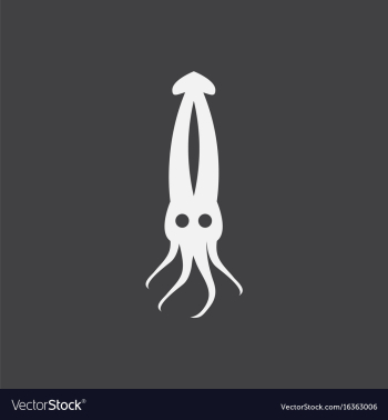 Squid icon simple of squid icon vector image Squid icon simple of squid icon vector image