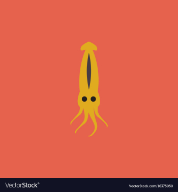 Squid icon simple of squid icon vector image Squid icon simple of squid icon vector image