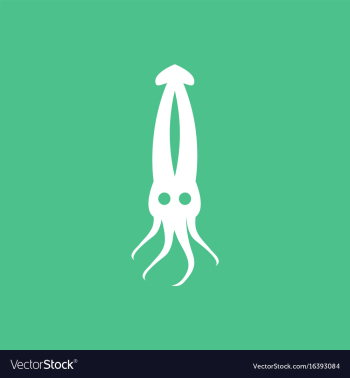 Squid icon simple of squid icon vector image Squid icon simple of squid icon vector image