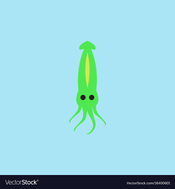 Squid icon simple of squid icon vector image Squid icon simple of squid icon vector image