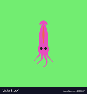 Squid icon simple of squid icon vector image Squid icon simple of squid icon vector image