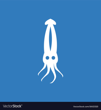Squid icon simple of squid icon vector image Squid icon simple of squid icon vector image