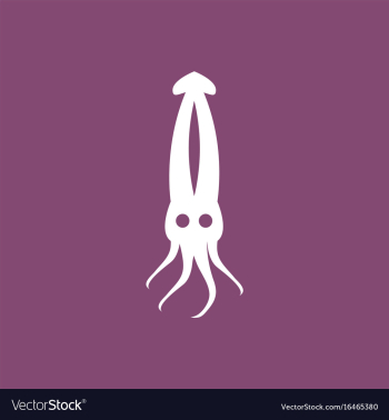 Squid icon simple of squid icon vector image Squid icon simple of squid icon vector image