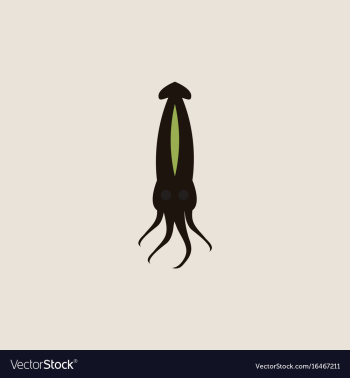 Squid icon simple of squid icon vector image Squid icon simple of squid icon vector image