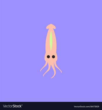 Squid icon simple of squid icon vector image Squid icon simple of squid icon vector image