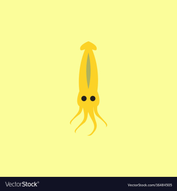 Squid icon simple of squid icon vector image Squid icon simple of squid icon vector image