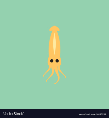 Squid icon simple of squid icon vector image Squid icon simple of squid icon vector image