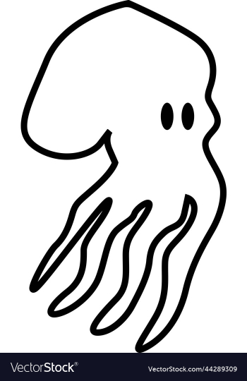 squid line art squid line art