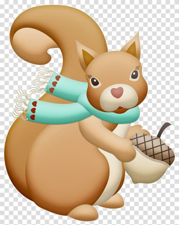 Squirrel Chipmunk Animals in Winter , hand-painted squirrels transparent background PNG clipart