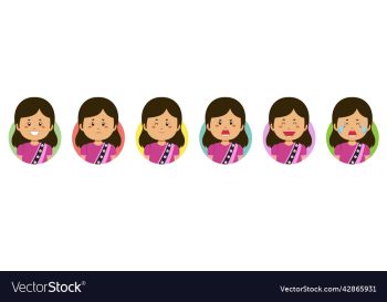 sri lanka avatar with various expression