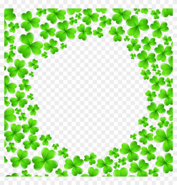 St Patrick 27s Day Shamrocks Decoration Png Clip Art - St Patrick&#39;s Day Border Clip Art
