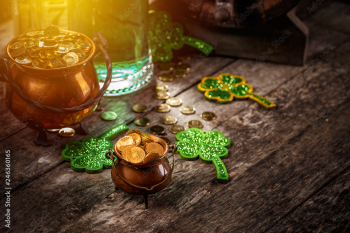 St Patrick's Day still life