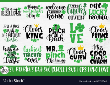 st patricks day bundle svg saint patricks day