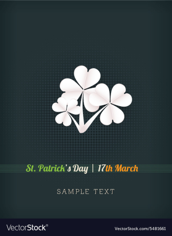 St Patricks day vector image St Patricks day vector image