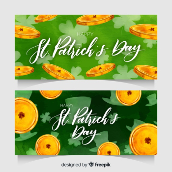 St patricks's day banners