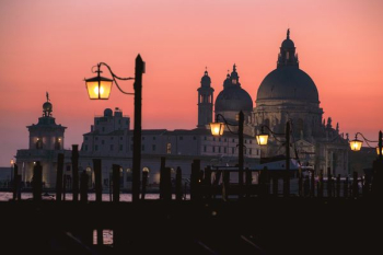 St. Peter's basilica during sunset