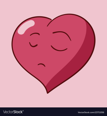 St valentines cartoon heart character emotions vector image St valentines cartoon heart character emotions vector image