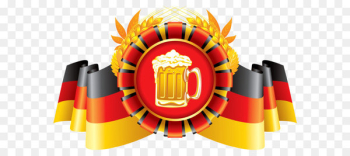 Staatliches Hofbräuhaus in München Oktoberfest German cuisine Bavaria Flag - Oktoberfest Decor German Flag with Wheat and Beer PNG Image 
