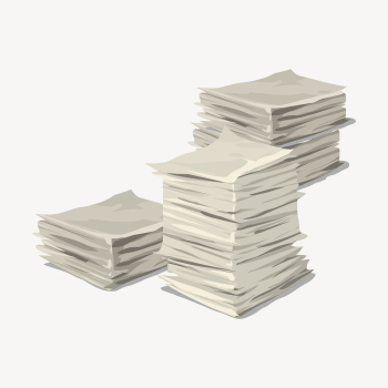 Stacks of paper illustration. Free | Free Photo - rawpixel