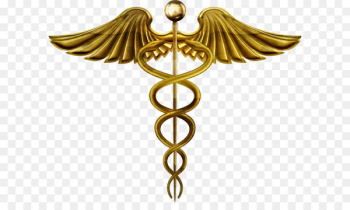 Staff of Hermes Caduceus as a symbol of medicine Caduceus as a symbol of medicine - Vector Gold medical symbol 
