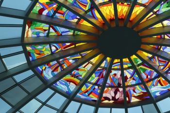 Stained Glass Ceiling during Daytime Stained Glass Ceiling during Daytime