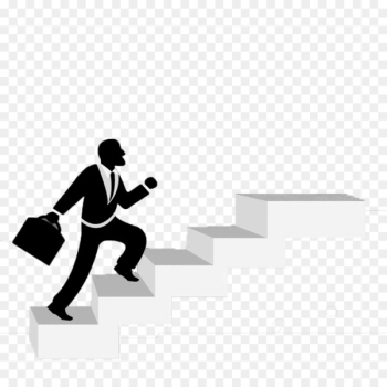 Stairs Illustration - Business people climb the floor Stairs Illustration - Business people climb the floor