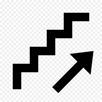 Stairs Signage Information sign - down arrow Stairs Signage Information sign - down arrow