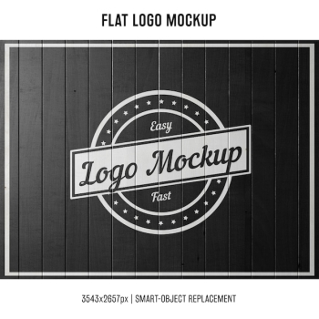 Stamped logo mock up