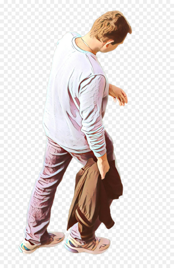 standing joint shoulder t-shirt footwear